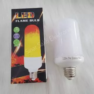 Lampu led efek api 9w / bohlam obor hias dekorasi fire lamp