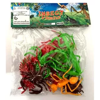 [BISA COD] Tomikotoys mainan anak Serangga karet 10 pcs - insect world GY206B