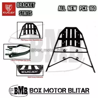 Breket Bracket Behel Dudukan Box Motor Kucay Statis Honda All New PCX 160 Terbaru Baru