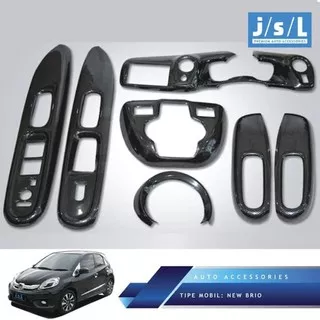 New Brio Panel Karbon JSL/Carbon Panel 6 Pcs/Aksesoris Honda Brio