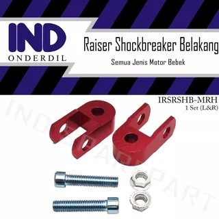 Raiser-Riser Peninggi Shockbreaker-Sokbreker-Shock-Breacker-Breker Belakang-Baut Merah Motor Bebek