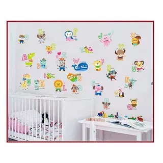 Wall Sticker / Stiker Dinding Animal Alphabet ABC1054