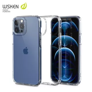 Wsken Ultra [Anti-Yellowing PC Back] Designed for iPhone 12 Pro Max Case (2020) - Crystal Clear