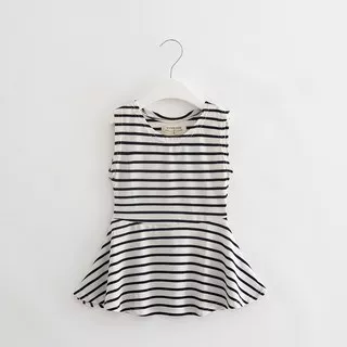 Dress Anak Perempuan | Dress Stripe | Dress Girl Stripe