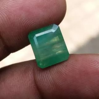 Batu zamrud brazil natural emerald beryl jamrud dim 12x10x6 ct 6.20