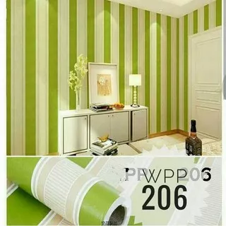 Wallpaper Garis Hijau Stripe WG10