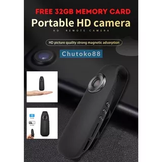 Portable Mini Camera Full Hd free 32GB MICRO SD kamera pocket kamera pengintai clip holder Spy kamera Wearable Camera Video Recorder