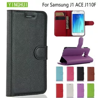 Murah YINGHUI For Galaxy J1 ACE J110F Phone Case High Quality Flip Leather Case For Samsung Galaxy