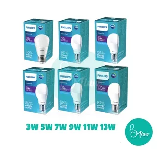 Philips Essential Led Bulb 3W 5W 7W 9W 11W 13W Putih E27 (CA)