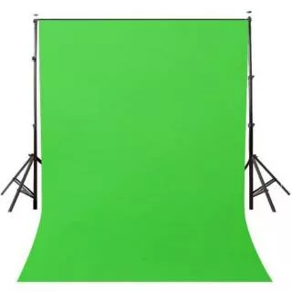 Backdrop greenscreen youtuber bahan kain spunbond - Layar Hijau Youtuber