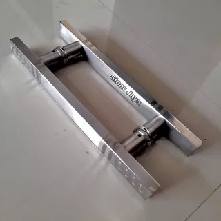 handle pintu baut tembus 33cm gagang tarikan pintu rumah pegangan pintu handle kaca aluminium