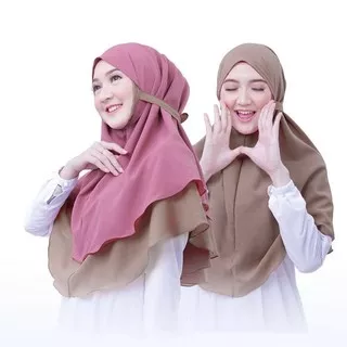 Hijab instan bolak balik - Hijab instan 2 warna