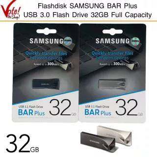 SAMSUNG Flashdisk 32GB BAR Plus USB 3.1 Flash Drive Full Capacity
