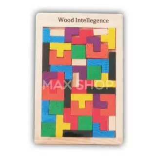 Mainan Edukasi / Edukatif Puzzle Wood Intellegence / Balok Kayu / Tetris