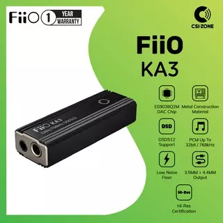 FiiO KA3 Portable Hi-Res USB DAC and Amplifier