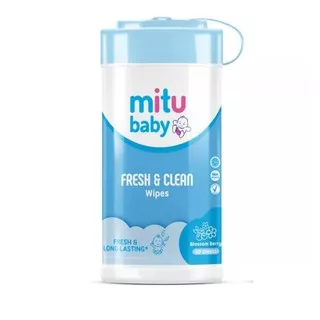 mitu baby wipes 60sheets mitu baby fresh & clean wipes mitu tissue basah mitu wipes mitu biru