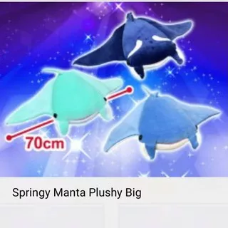 Boneka Ikan Pari - Springy Manta Big Plushy