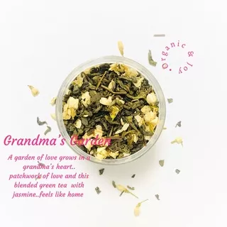 Organic&Joy• Grandma’s Garden Tea Blend (Teh hijau melati/Green tea jasmine/Detox/Diet/Slimming)
