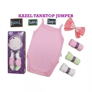 KAZEL Tanktop Jumper Bayi (6 Pcs) 0-24 Bulan