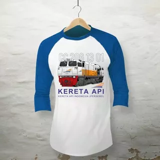 KAOS RAGLAN CC 206 13 01 KERETA API INDONESIA