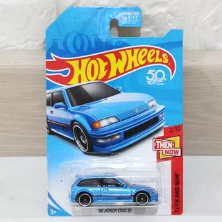 Hot Wheels Rare 90 Honda Civic EF Blue Biru Kmart Exclusive The And Now US Card Red Green Black