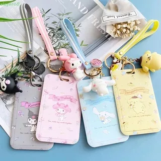 CARTOON ID Credit Bank Card Holder Students Bus Card Case Hand Rope Visit Door Identity Badge Cards Cover FOR Women Men Pendants