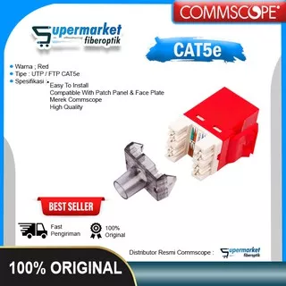 Modular Jack RJ45 Cat 5e Merk AMP Commscope Jack Modular CAT5e FTP UTP RJ45 Category Cat 5e