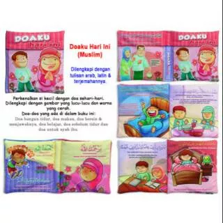 Buku kain murah / buku bantal soft book Doaku hari ini / mainan edukatif