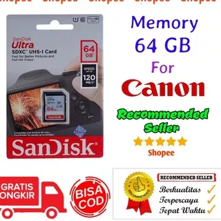 Memory card 16GB 32GB 64GB kamera canon eos M M3 M5 M6 M2 M10 M50 M100 M200 EosM 5DS 60D 60DA 70D 80