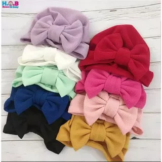 Turban Rania / Turban Pita Polos Anak Bayi Lucu Impor / Topi Bayi Anak Perempuan Lucu Impor Murah