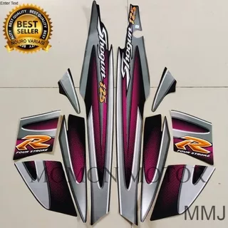 Sticker striping suzuki shogun 125 r 2005 2006 abu grey