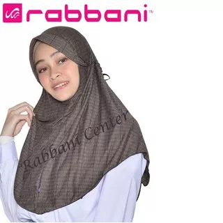 hijab sekolah rabbani CLX coklat size S ORI promo grosir kerudung jilbab sekolah SD SMP SMA  murah