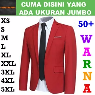 FortKlass FORTGLASS RISRUS FASHION Snowshop JAS Pria BLAZER Cowok TEBAL SETELAN Laki Polos Groomsmen Kantor Office Kerja Resmi Formal Kasual Casual Kuliah Wisuda Resepsi Pernikahan Kantong Saku MERAH CABE CERAH BENDERA LIS PUTIH Jas Kancing 1 2 Saku Tutup