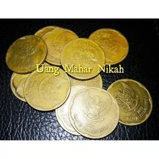 uang kuno tahun 1991 koin 500 rupiah melati besar