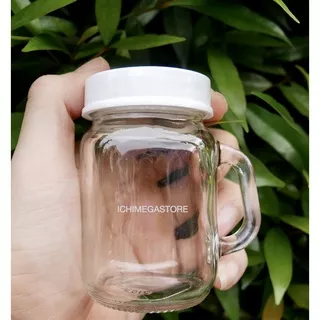 ICHIMEGASTORE Gelas Tutup Kaca Kecil Mug Harvest Jar Mini Gelas Kaca Merica KIG