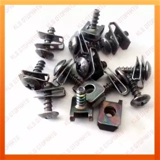 Baut ( 50 pcs ) Baut Klip batok Yamaha m5 sekrup cacing body mio