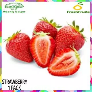 Buah Buahan Strawberry Stroberi Segar Fresh 1 pack