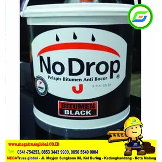 No Drop Bitumen Black 4 Kg - Cat Tandon Aspal- cat warna
