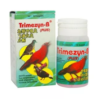 TRIMEZYN - B (PLUS)  OBAT BURUNG SAKIT SESAK NAFAS MUKA BENGKAK HIDUNG BERLENDIR MENCRET