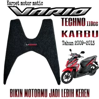 karpet motor honda VARIO TECHNO 110CC karbu 2009 karpet vario techno 110 2010 karpet vario techno 110 2011 karpet vario techno 110 2012 karpet vario techno 110 2013 pijakan kaki VARIO TECHNO 110CC karpet vario techno 110 karbu bahan pvc mie/bihun