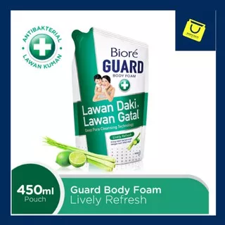 Biore Body Foam Guard Lively Refresh Refill 550ml 450ml 250ml 170ml / Sabun Cair / Sabun Biore / Kao