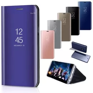 Samsung Note 5 Note 8 Note 9 Note 10 Note 10Lite  Note 10+  Flip Cover mirror Standing case Smart