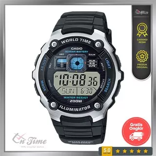 CASIO AE-2000W-1AVDF World Time Original - Jam Tangan Pria Casio Digital