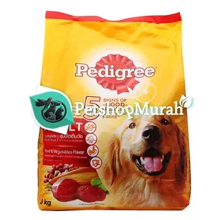 Pedigree Beef & Vegetables 3Kg Makanan Anjing Pedigree Adult 3 Kg