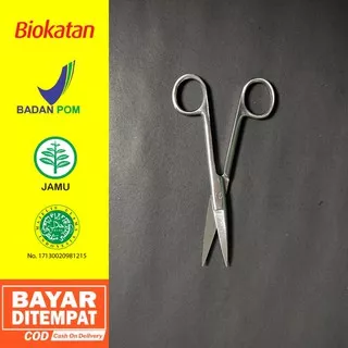 Gunting Medis Stainless Operasi Bedah Lurus 14cm Tajam Tajam Gunting jaringan kecil TA-TA Str 14cm