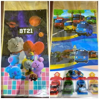 ?PLASTIK OPP SNACK ULANG TAHUN BESAR PLASTIK KARAKTER BINGKISAN SOUVENIR PARTY ( 25 X 50 CM)