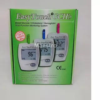 KODE BARANG 72 Easy Touch GCHb Alat Cek Tes Gula Darah Kolesterol Hemoglobin Hb 3 in 1 TERLAKU..!!