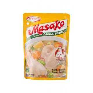 Bumbu Kaldu Masako 138 gr /  Bumbu Kaldu Ayam Masako. Bumbu Kaldu Sapi Masako