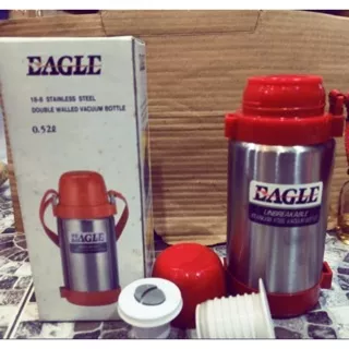 Thermos Air Stainless, Botol Vacuum, Botol Minum, Themos air panas dan dingin 1 harian Eagle JWP-500