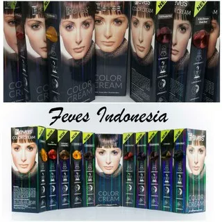 Feves Hair Color 60ml | cat pewarna rambut feves BONUS Sarung Tangan